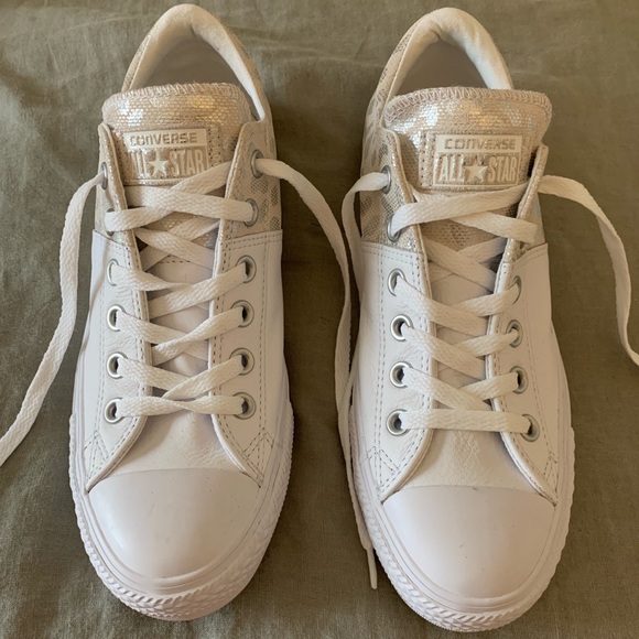 white and leopard converse